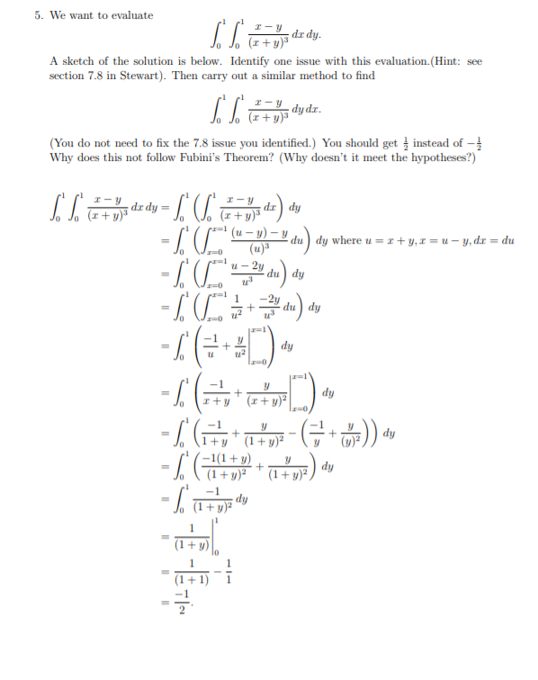 Answered 5 We Want To Evaluate Dr Dy Z Y ª Bartleby