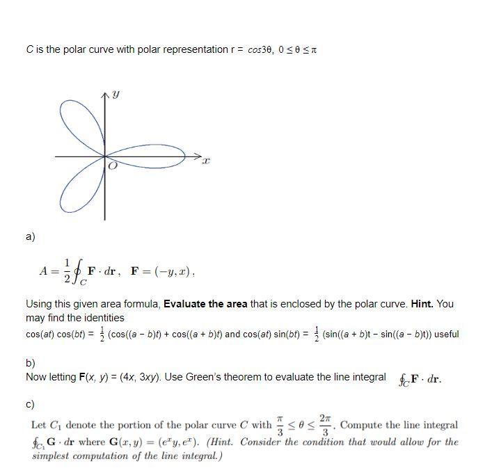 Answered Cis The Polar Curve With Polar Bartleby