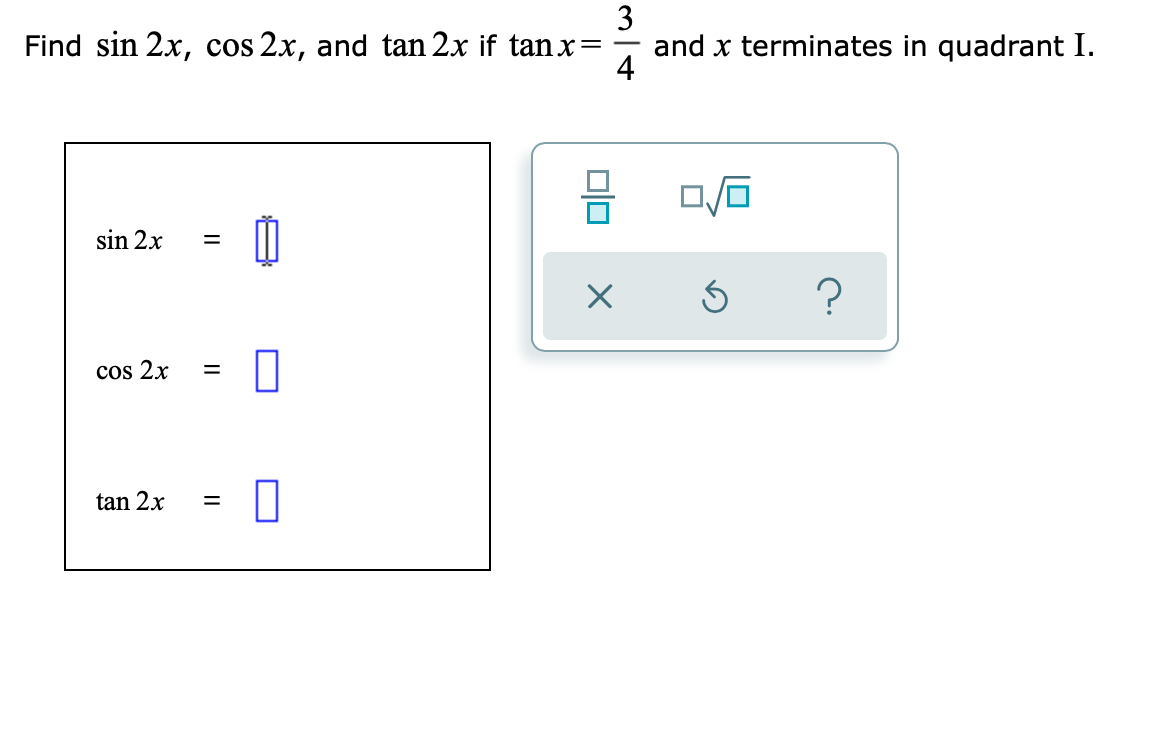 Answered 3 And X Terminates In Quadrant I 4 Bartleby