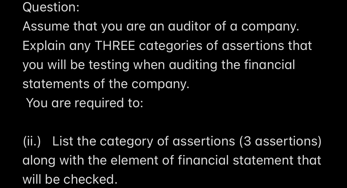 answered-ii-list-the-category-of-assertions-bartleby