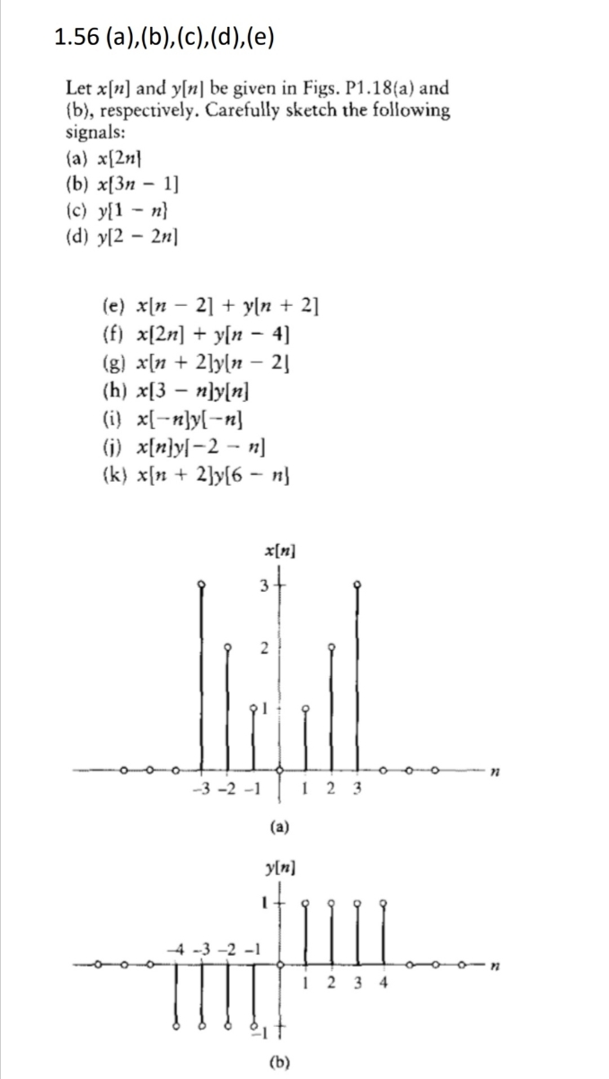 Answered Let X N And Y N Be Given In Figs Bartleby