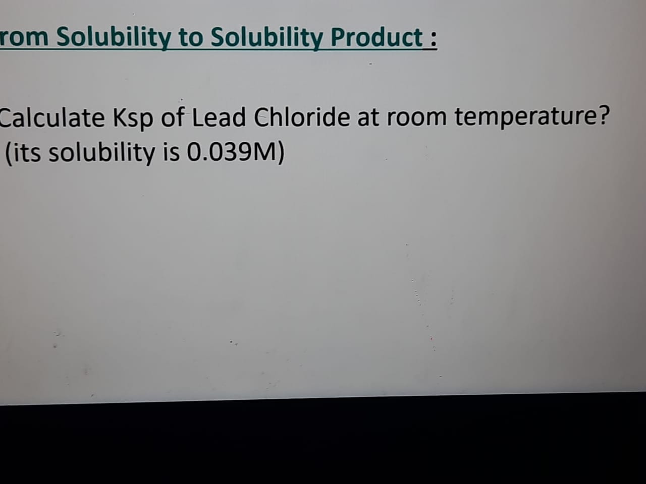 Answered Calculate Ksp of Lead Chloride at room… bartleby