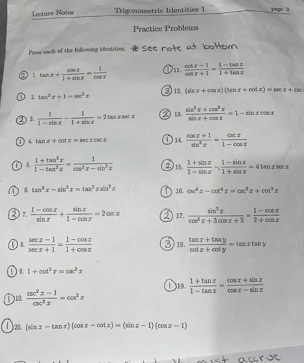 Answered Cos I 2 1 Tan I 1 Sinx Cos Z O 2 Bartleby