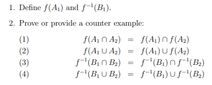 Answered 2 Prove Or Provide A Counter Example Bartleby