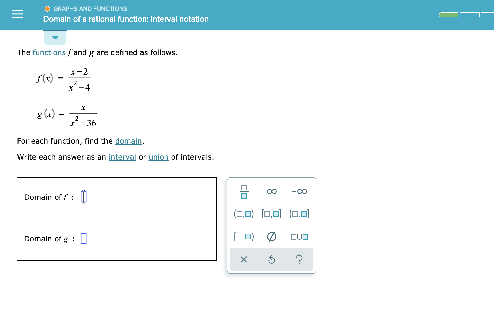 Answered Graphs And Functions Domain Of A Bartleby