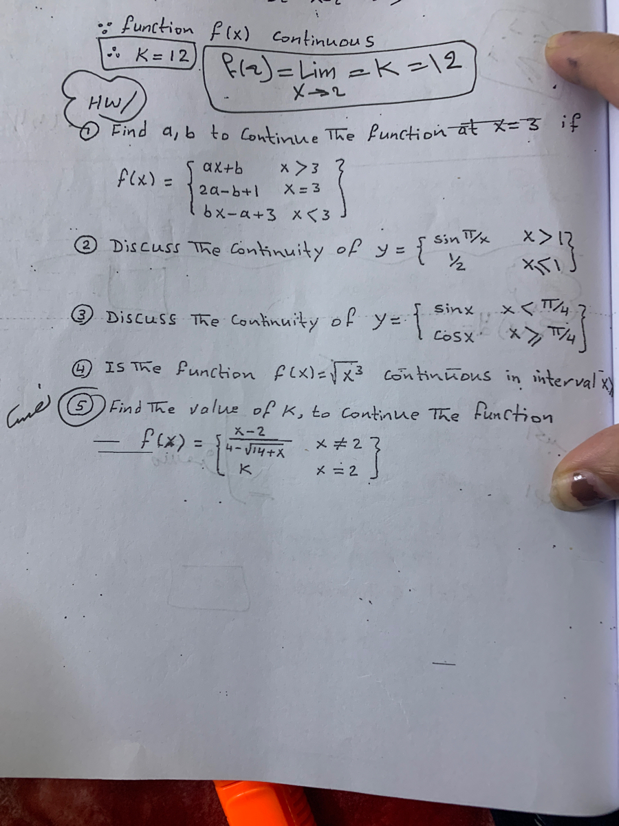 Answered O Find A B To Continue The Function At Bartleby