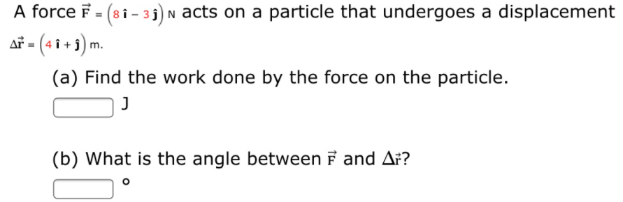 Answered A Force F 8i 3 3 N Acts On A Bartleby
