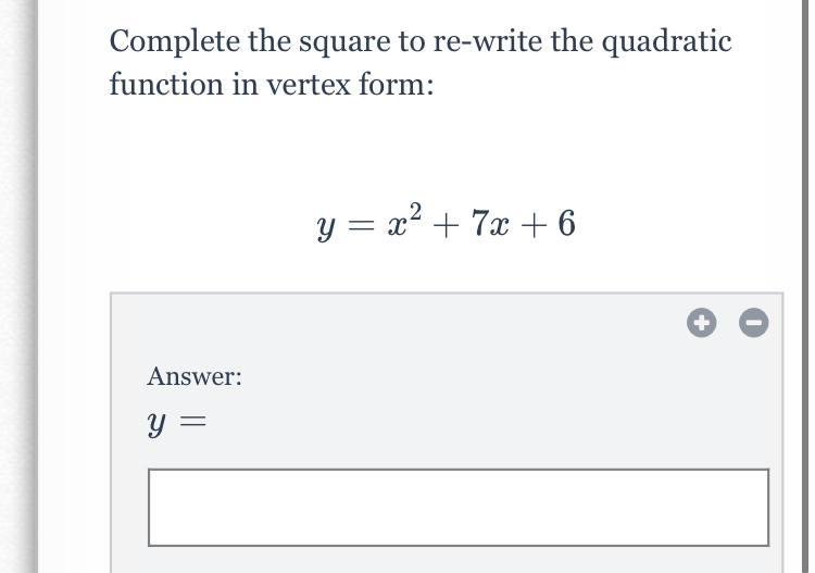 Answered Complete The Square To Re Write The Bartleby