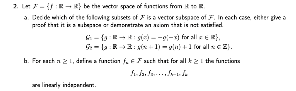 Answered 2 Let F F R R Be The Vector Bartleby