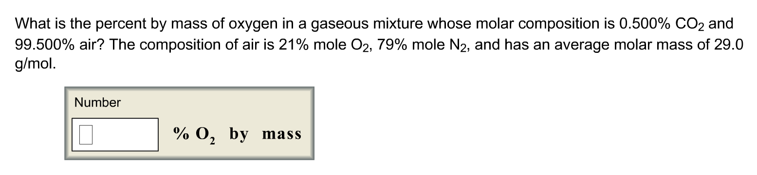 oxygen molar mass