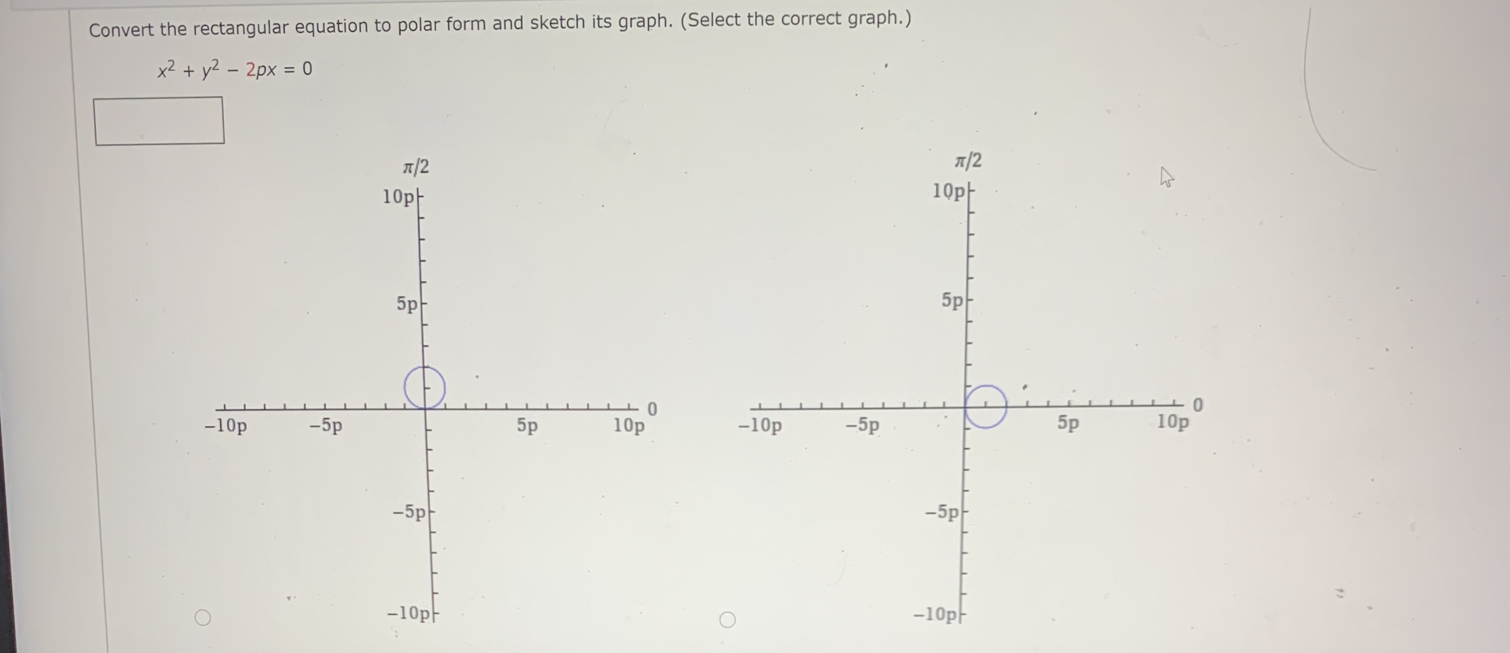 convert the rectangular equation to polar form and sketch its graph