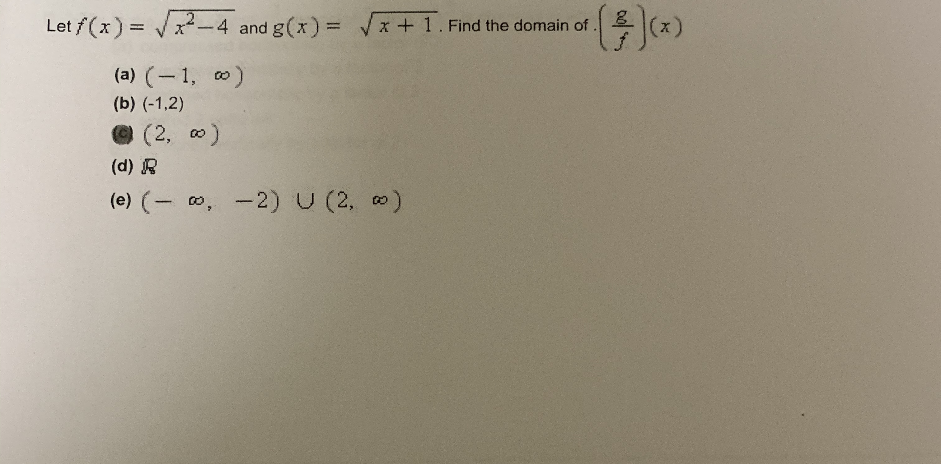 Answered Let F X X 4 And G X X 1 Find Bartleby