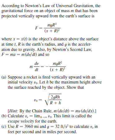 Answered According To Newton S Law Of Universal Bartleby