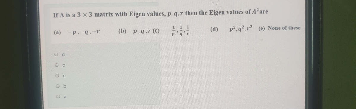 Answered If A Is A 3 X 3 Matrix With Eigen Bartleby