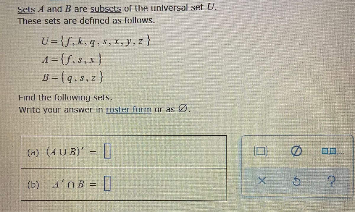 Answered Sets A And B Are Subsets Of The Bartleby 7093