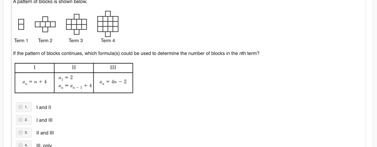 Answered A Pattern Of Blocks Is Shown Below Bartleby