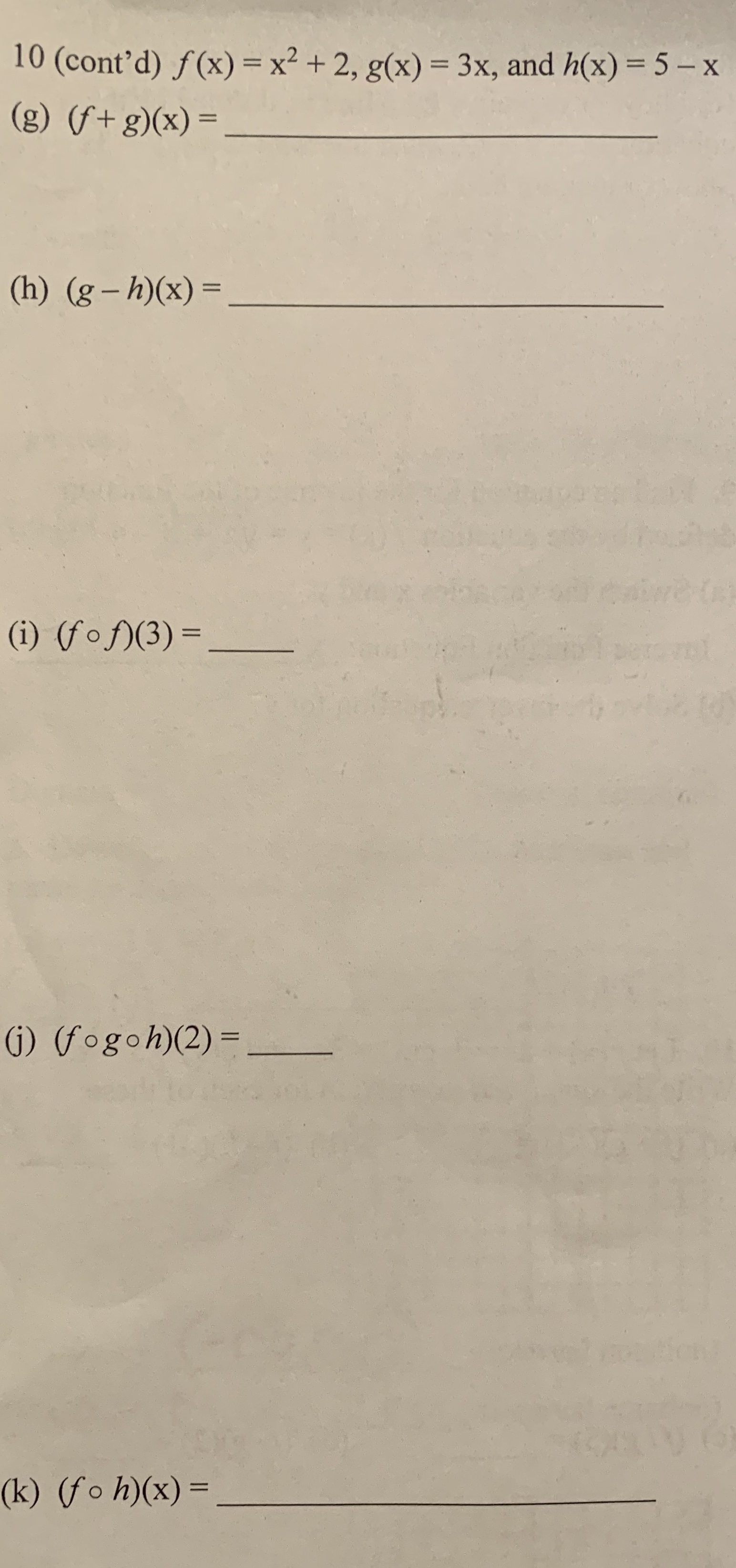 Answered 10 Let F X X 2 G X 3x And Bartleby