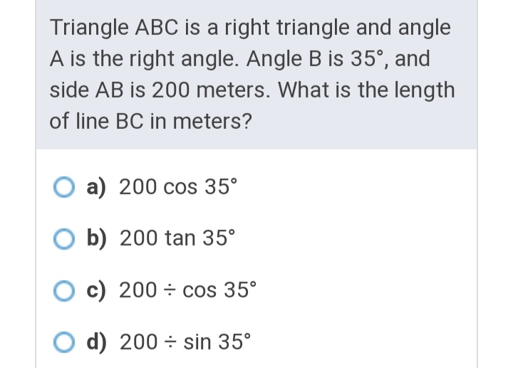 Answered: Triangle ABC is a right triangle and… | bartleby