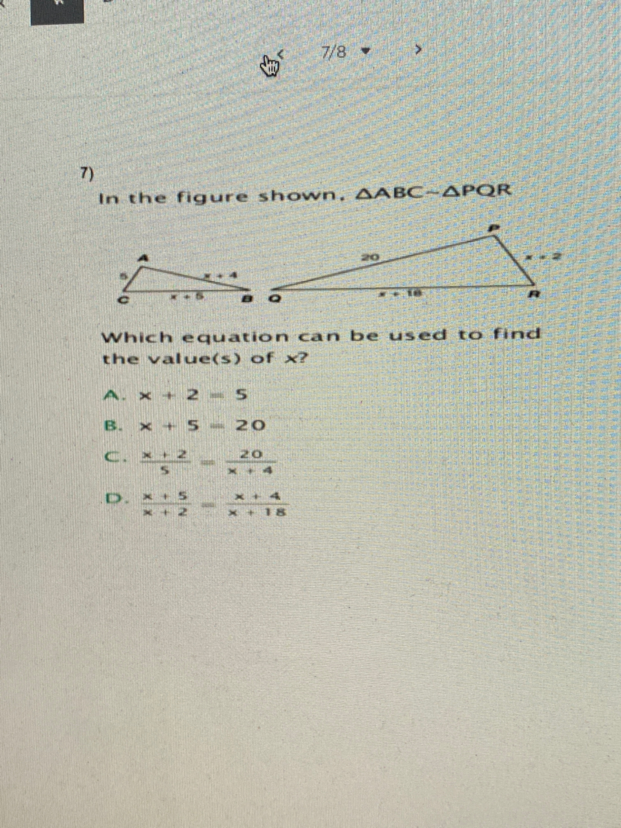 Answered 7 In The Figure Shown bc Apqr Bartleby