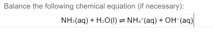 Answered Balance the following chemical equation… bartleby