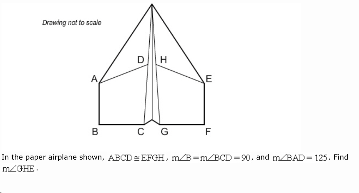 Answered Drawing Not To Scale Dh A E V C G F In Bartleby