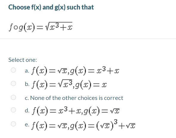 Answered Choose F X And G X Such That Bartleby