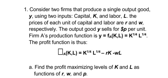 Answered 1 Consider Two Firms That Produce A Bartleby