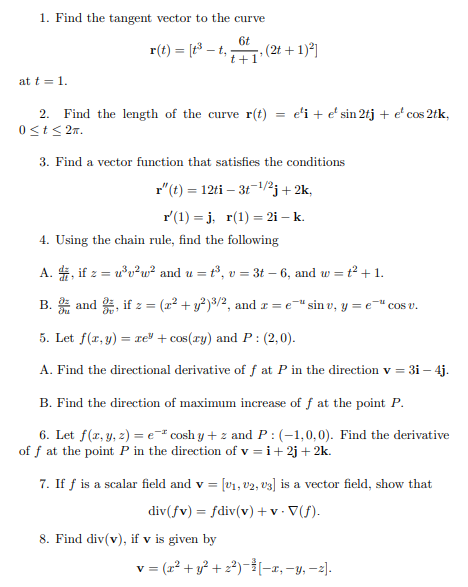 Answered 7 If F Is A Scalar Field And V V1 Bartleby