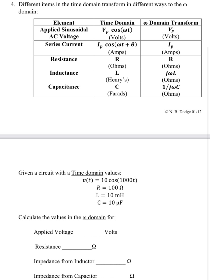 Answered Given A Circuit With A Time Domain Bartleby