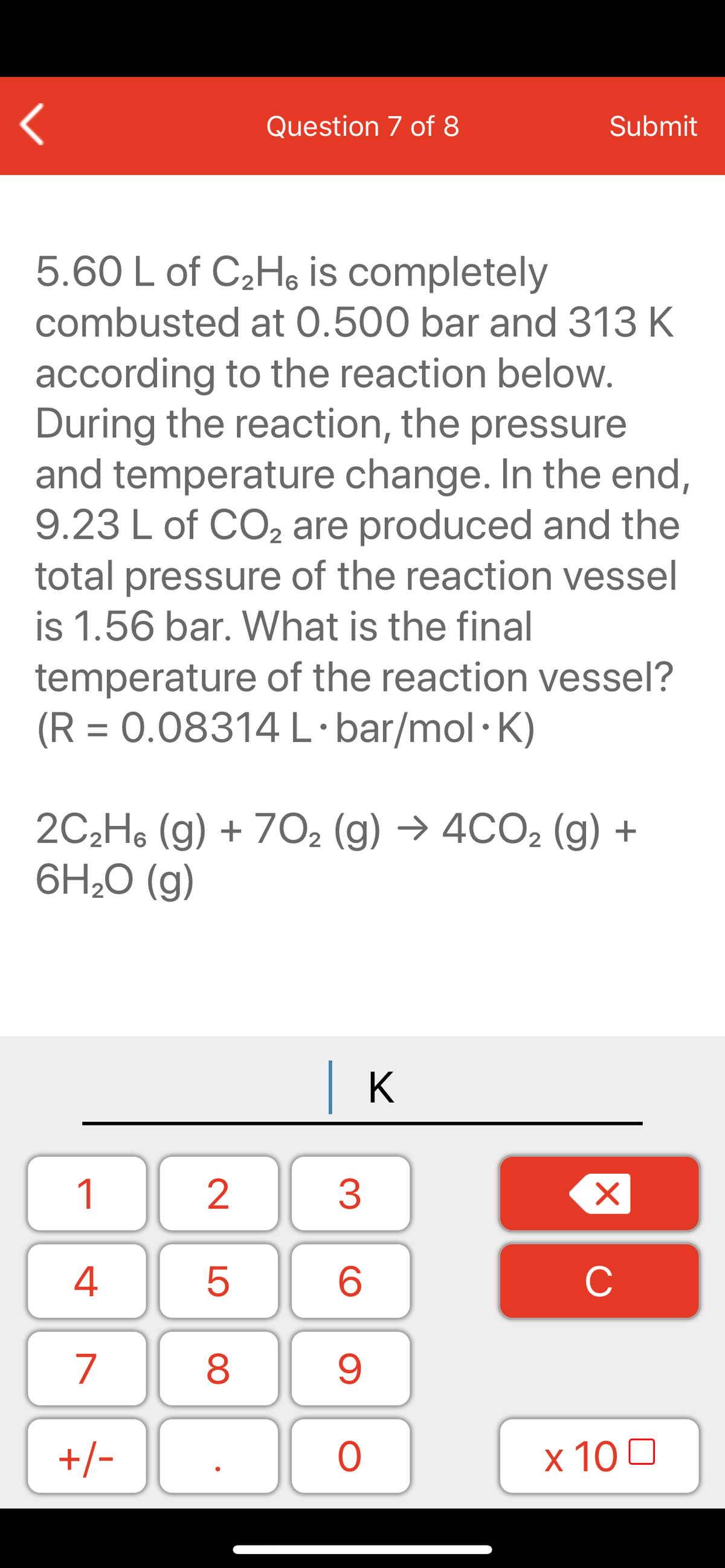 Answered 5 60 L Of C2he Is Completely Combusted Bartleby