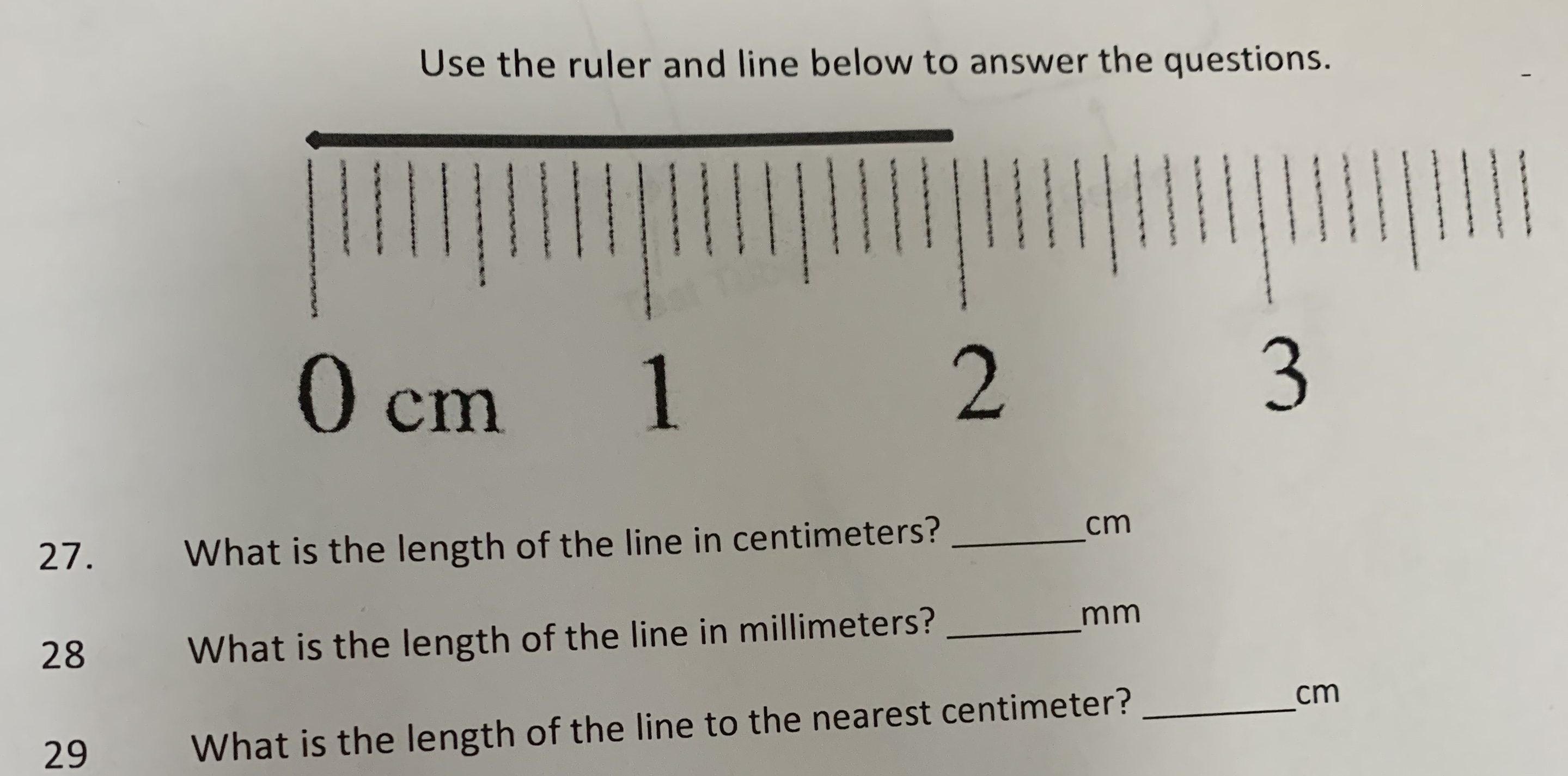 Answered Use The Ruler And Line Below To Answer Bartleby