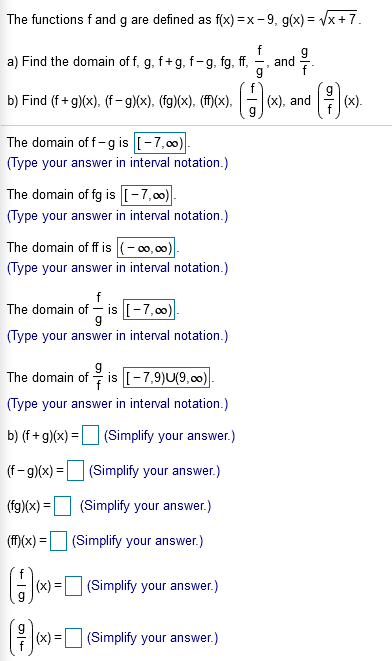 Answered The Functions F And G Are Defined As Bartleby