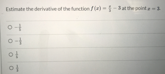 Answered Estimate The Derivative Of The Function Bartleby