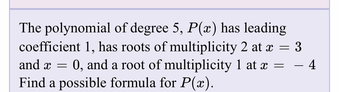 Answered The Polynomial Of Degree 5 P X Has Bartleby