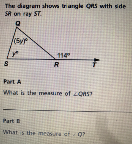 Answered The Diagram Shows Triangle Qrs With Bartle