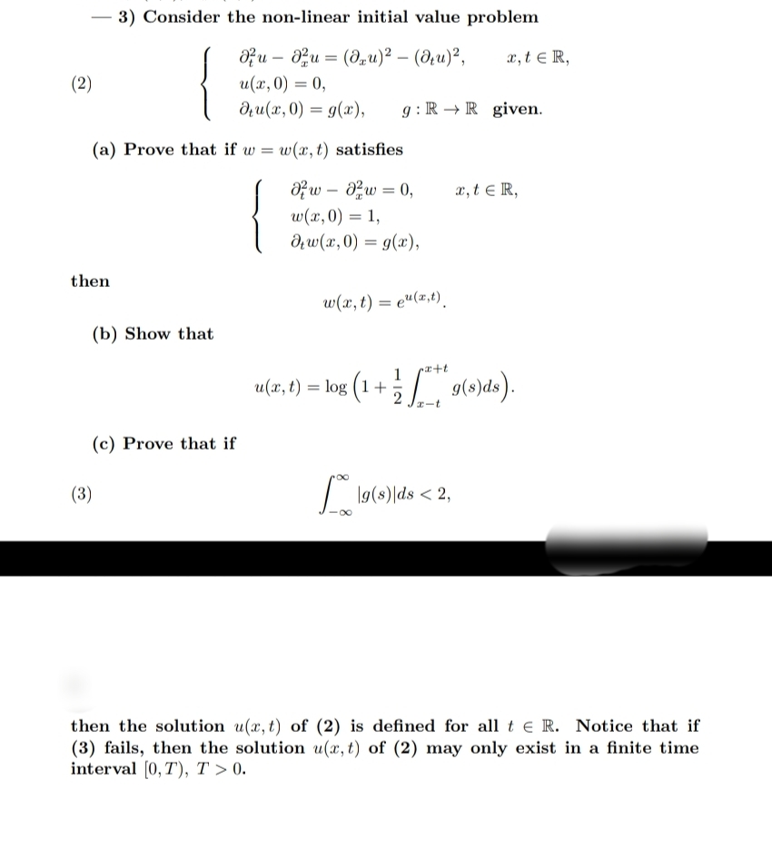 Answered 3 Consider The Non Linear Initial Bartleby