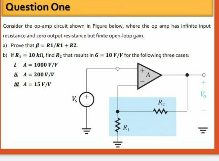 Answered Consider The Op Amp Circuit Shown In Bartleby