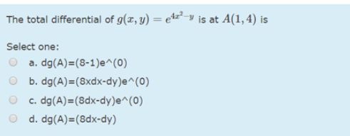 Answered The Total Differential Of G X Y Bartleby