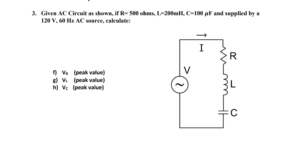 Answered 3 Given Ac Circuit As Shown If R 500 Bartleby