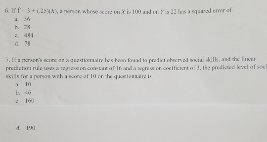 Answered 6 If Y 3 25 X A Person Whose Bartleby