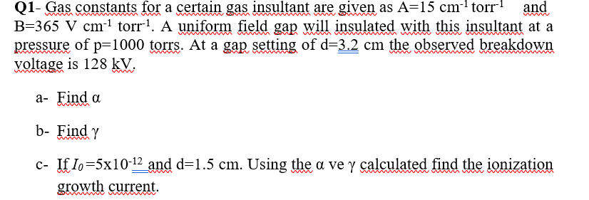 Answered Q1 Gas Constants For A Certain Gas Bartleby