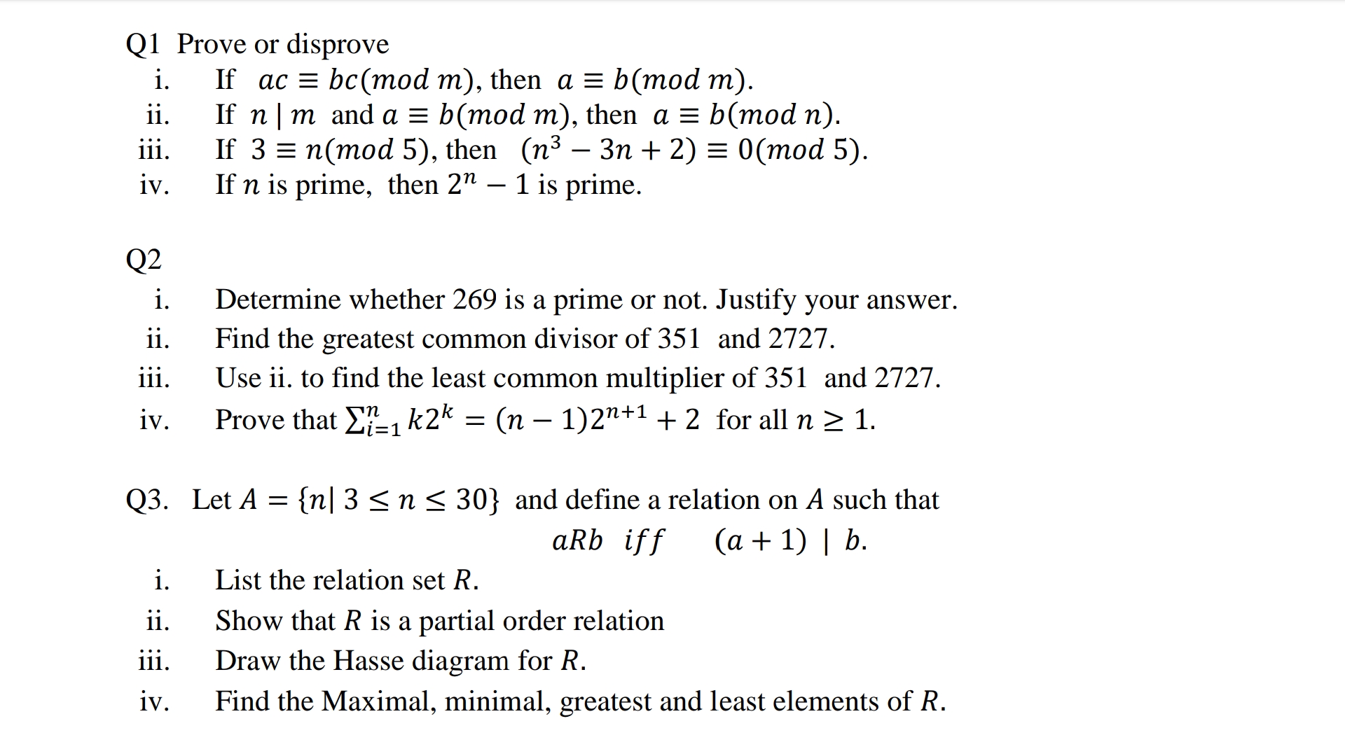Answered Prove Or Disprove If Ac Bc Mod M Bartleby