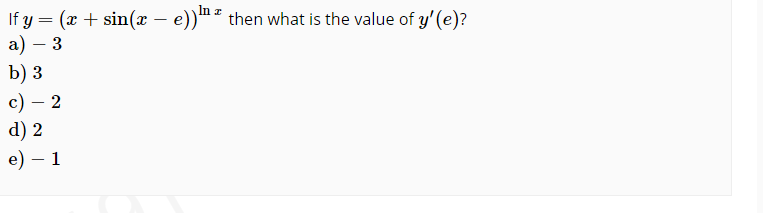 Answered If Y X Sin X E ª Then What Is Bartleby