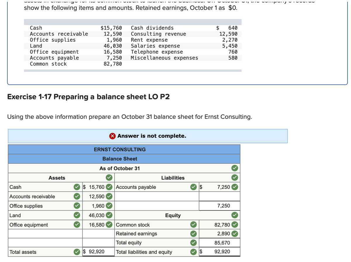 answered exercise 1 17 preparing a balance sheet bartleby nike financial ratios