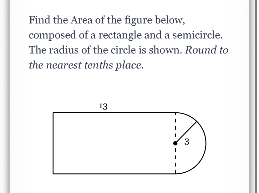 Answered Find The Area Of The Figure Below Bartleby