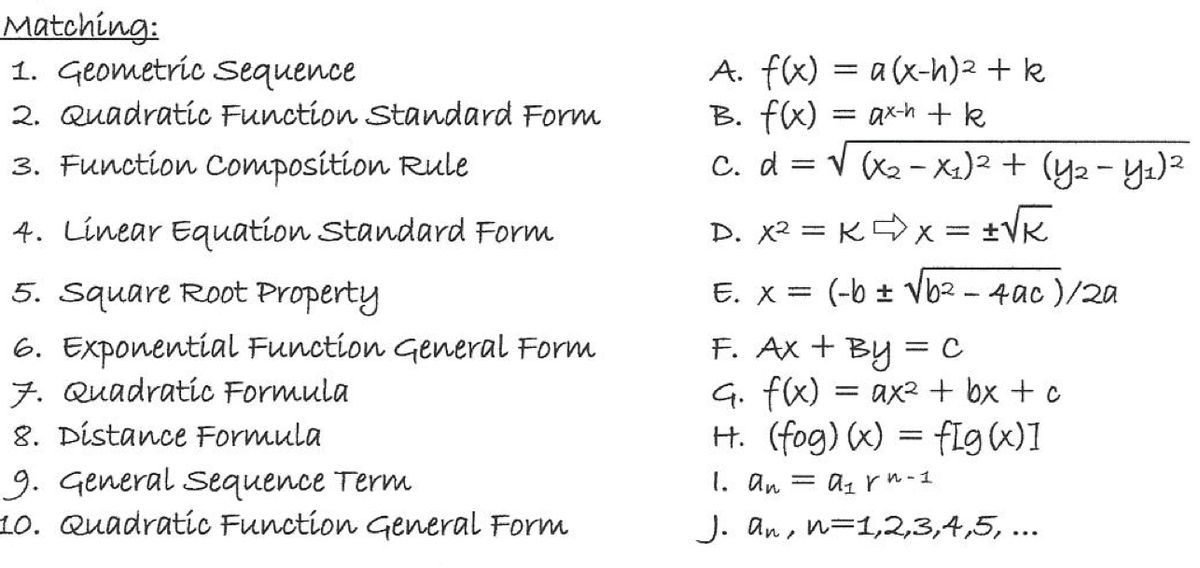 Answered Matching 1 Geometric Sequence 2 Bartleby