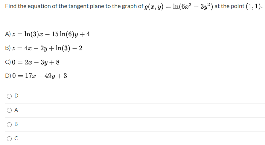 Answered Find The Equation Of The Tangent Plane Bartleby