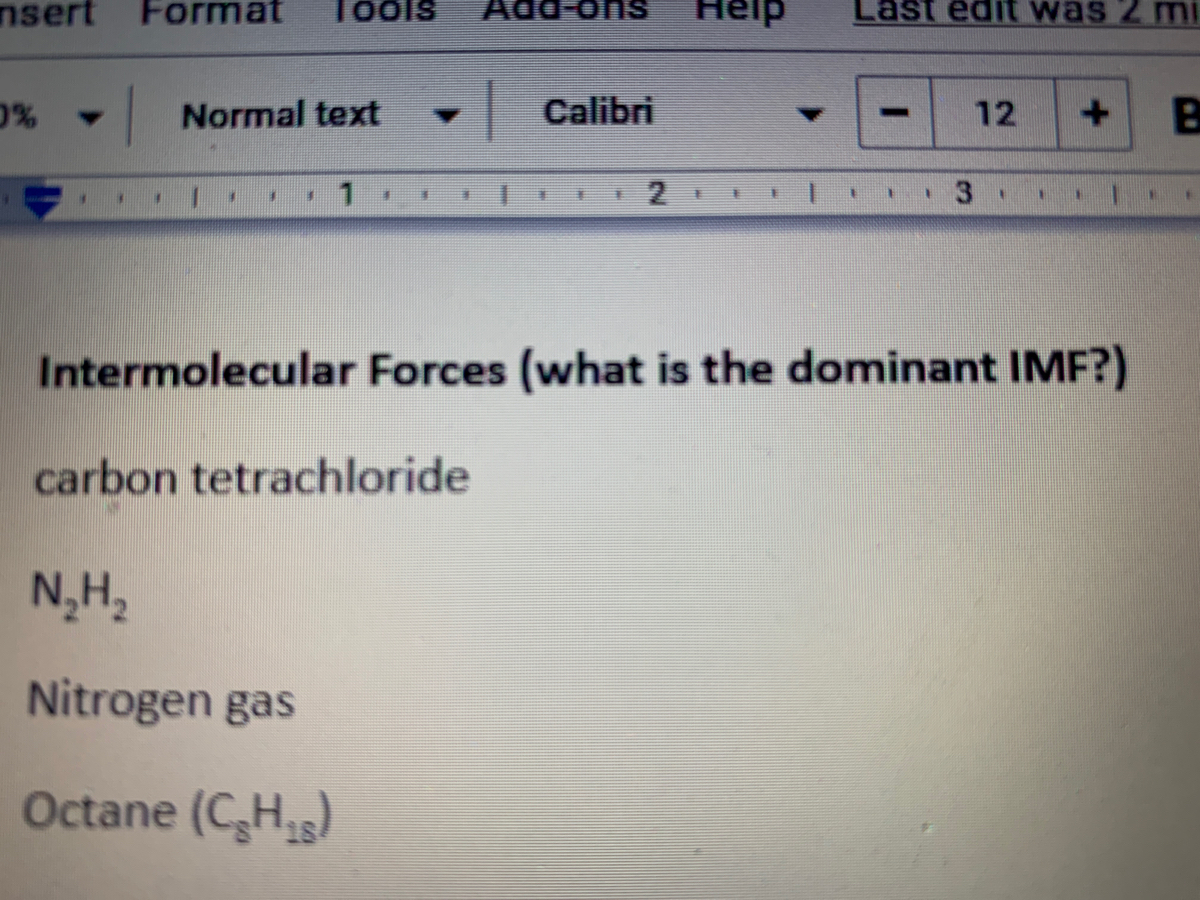 Answered Intermolecular Forces What Is The Bartleby   2fafnah Processed 