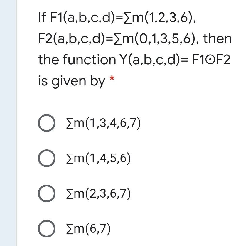 Answered If F1 A B C D Em 1 2 3 6 Bartleby