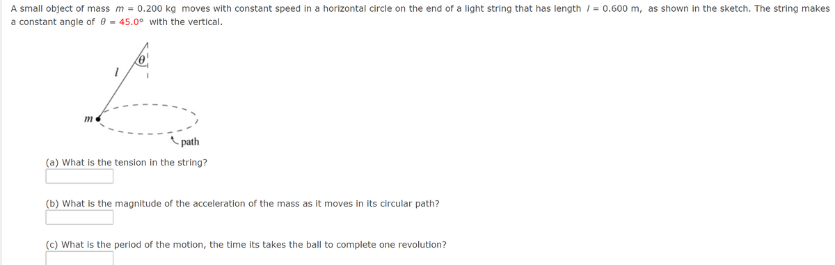 Answered: A small object of mass m = 0.200 kg… | bartleby